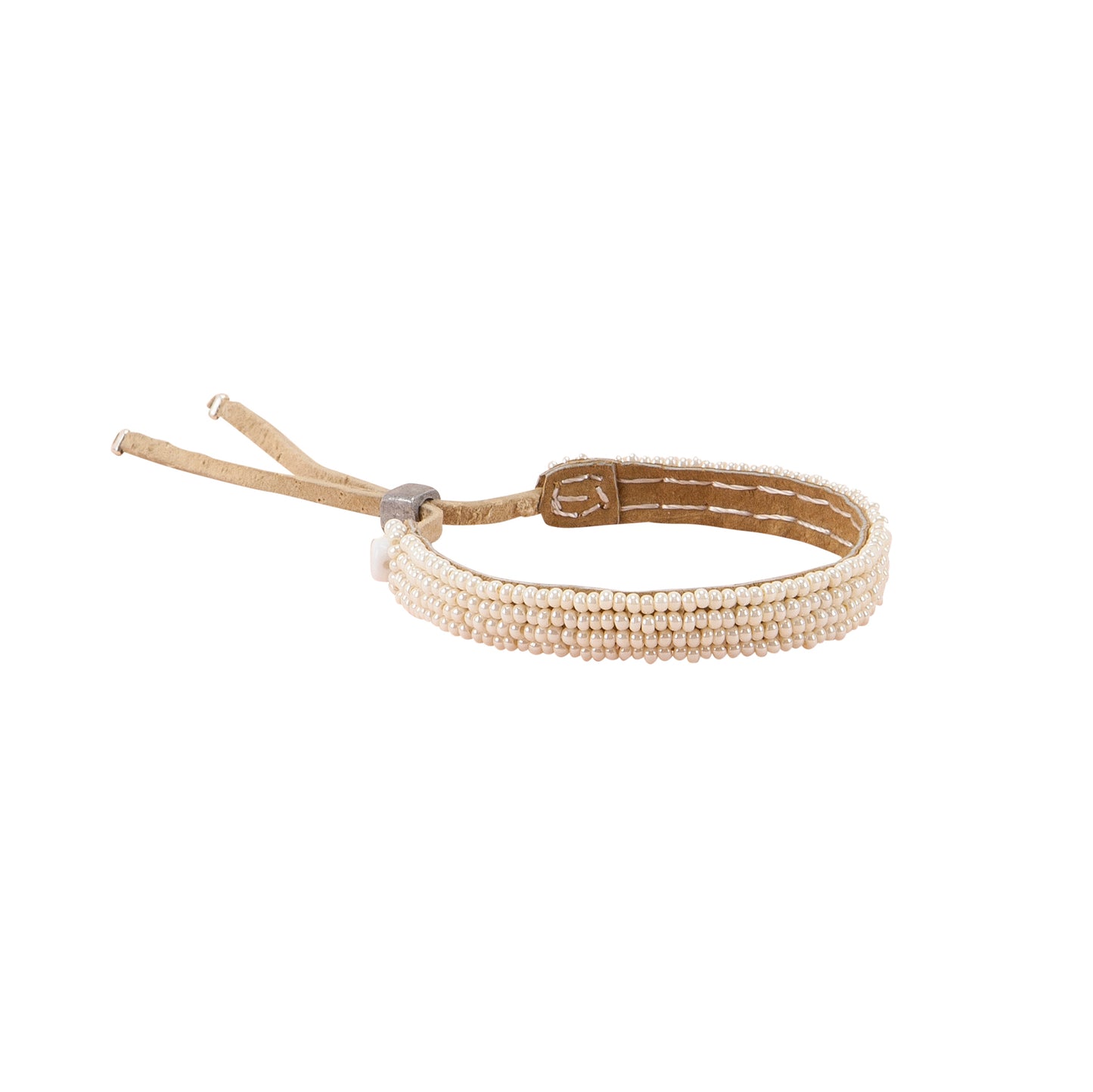 sidai adjustable leather bracelet pearl