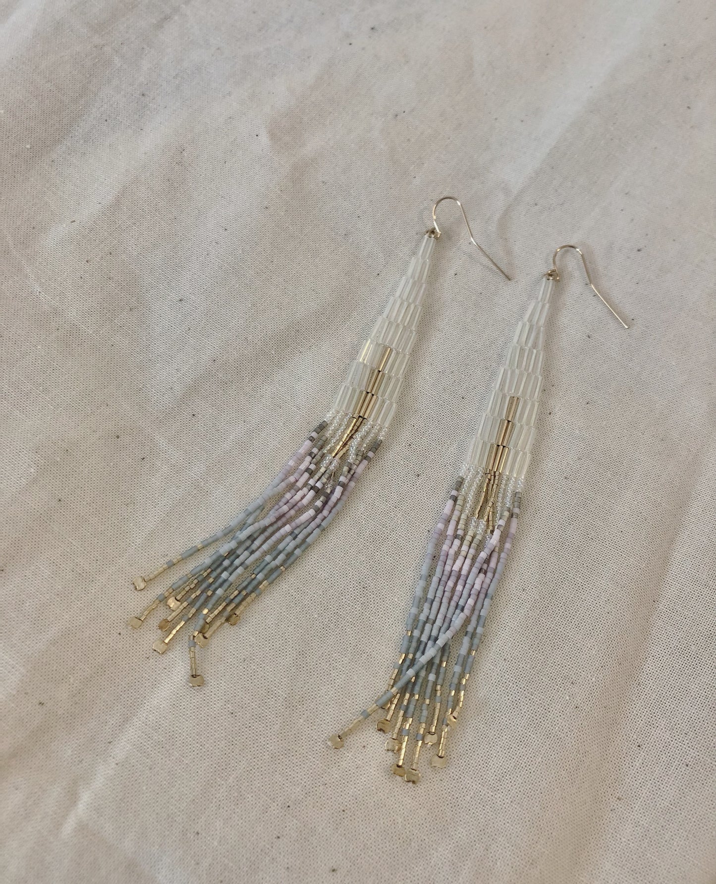 iwona ludyga storm ghost fringe earrings