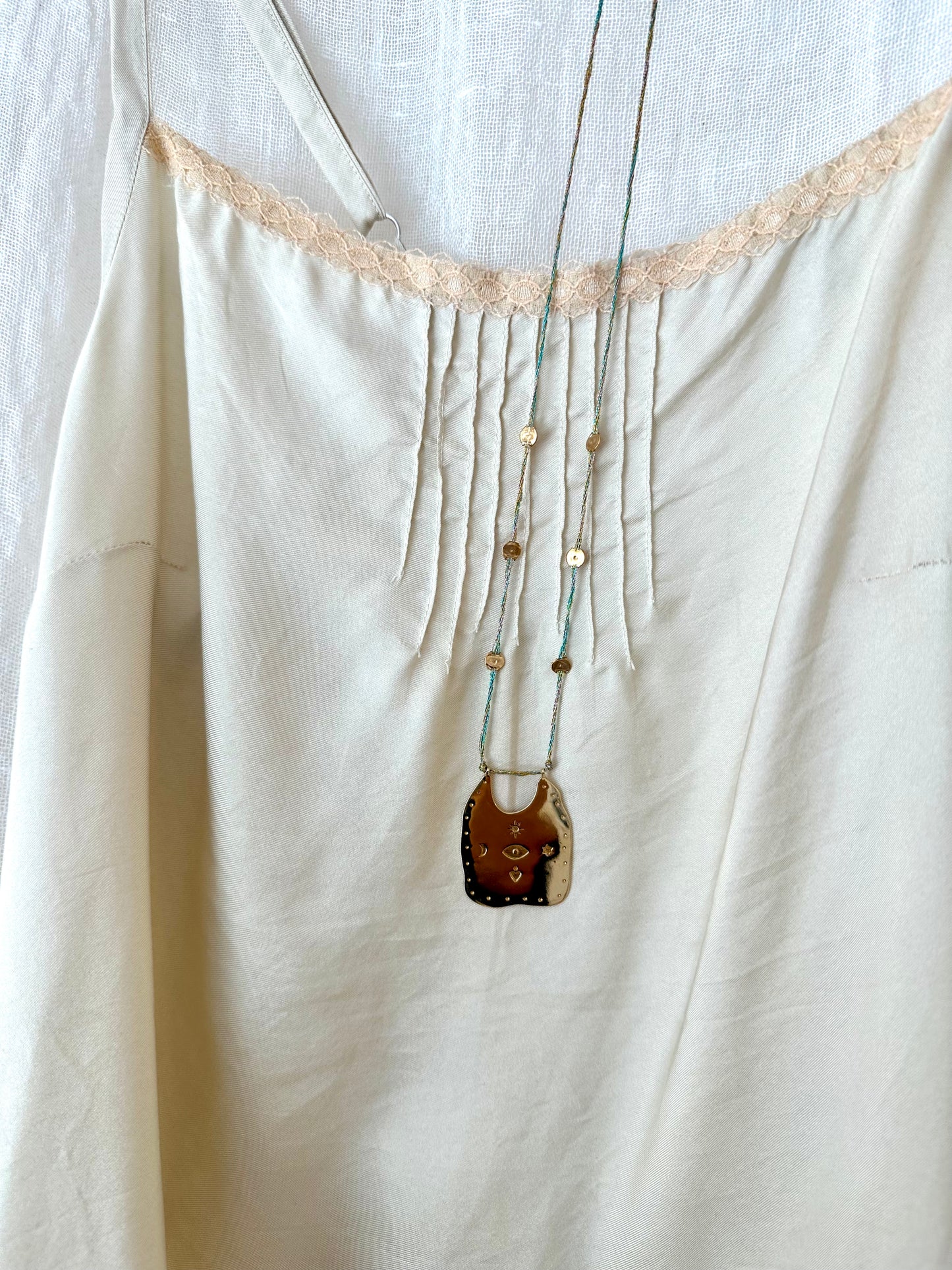 iwona ludyga sagrado metallic string talisman necklace